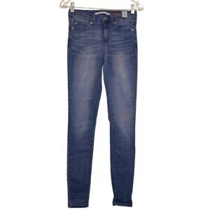 CELEBRITY PINK THE RIDER Blue Jeans Stretchy Low Rise Straight Pockets 1/25